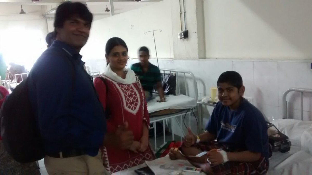 teamdreamsalive's tweet photo. Mani became our 3rd kid 2 get suprt 4 his tretmnt thru #VCAN project. Join n donate. email prem@teamdreamsalive.org https://t.co/eYLhQ5QwCv