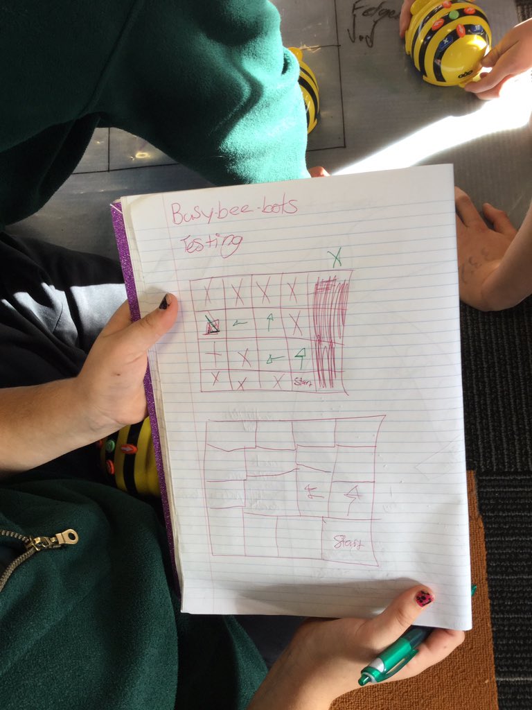 coolkiwikids's tweet photo. William: bee-bots help me write a code sequence. https://t.co/dsTr3vcSZR
