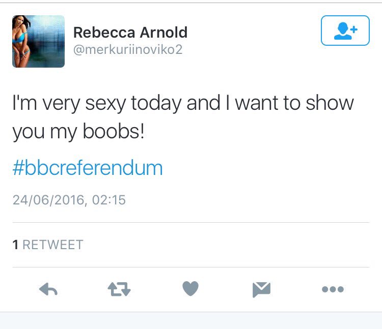 The most interesting tweet of the night. #bbcreferndum #EUreferendum #getthemout