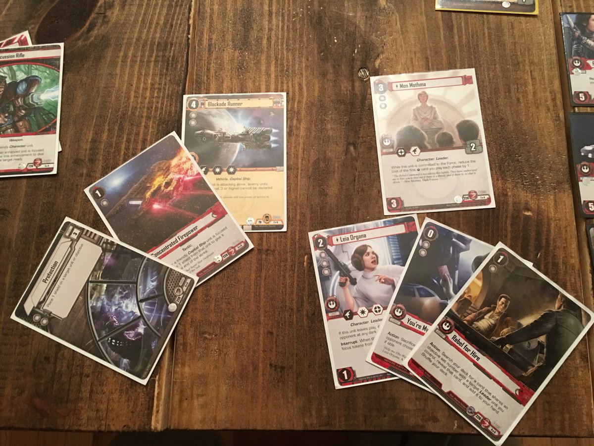 TheCombatGuild's tweet photo. Is that...no way...core Leia! The ole 1...2 punch is back baby! #starwarslcg #swtcg https://t.co/ZJyXYvfSkE