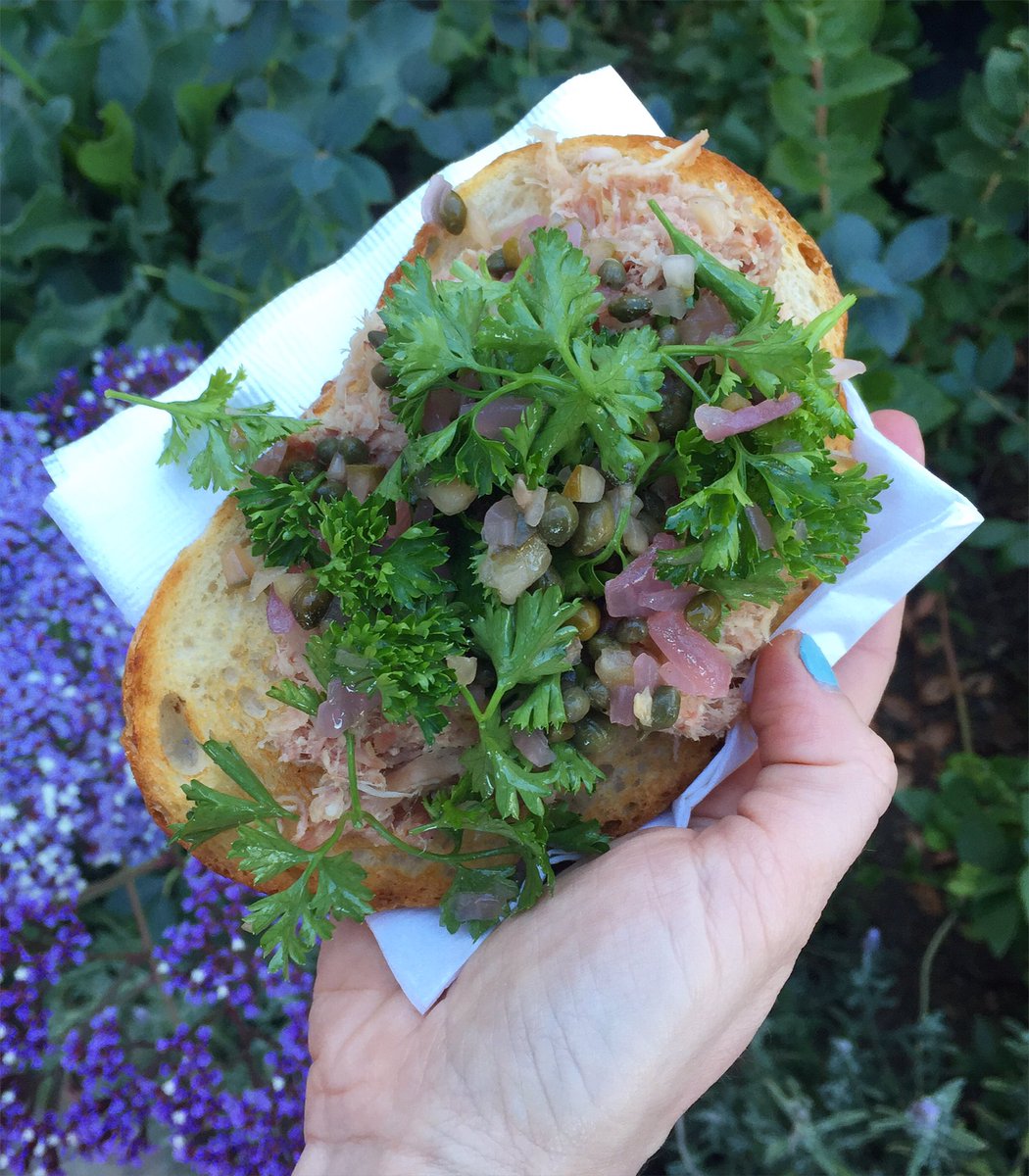 Pork Belly Toast by <a href="/PublicHouseSF/">Public House</a> at our Garden Party tonight! We'll be serving it on our patio till 8pm.