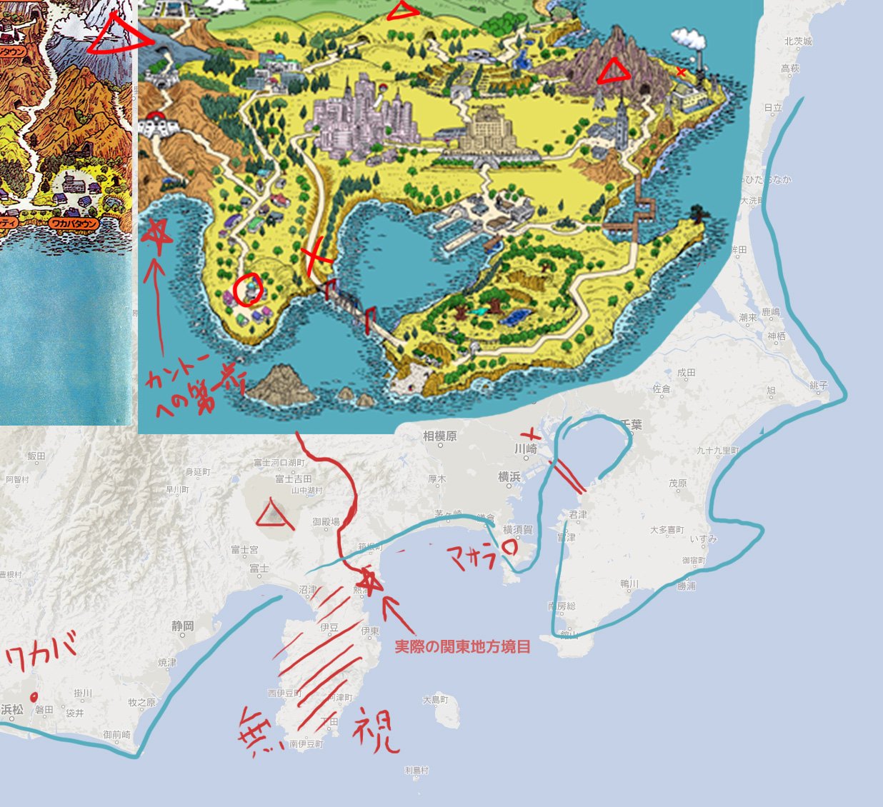 たかさおじさん ポケモンwikiもモデルのページはトキワが箱根小田原近辺と書いてあって トキワのページにとぶと横須賀逗子って書いてあったり 三浦派 伊豆派 ごっちゃだなｗ Twitter