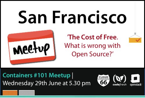 cloud66's tweet photo. Let meet at #Container101 meetup!
https://t.co/QpPkek3bMc w/@khash @rstarmer @codefresh #OpenSource #OpenStack https://t.co/rpL0zwxSew