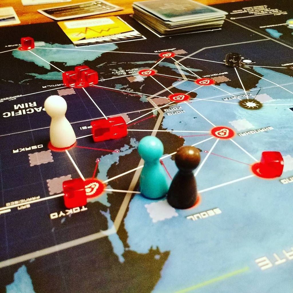 andrewvertic's tweet photo. Pandemic: Legacy, game two. https://t.co/1eCuMQxN0r https://t.co/XZo6cwNQO2
