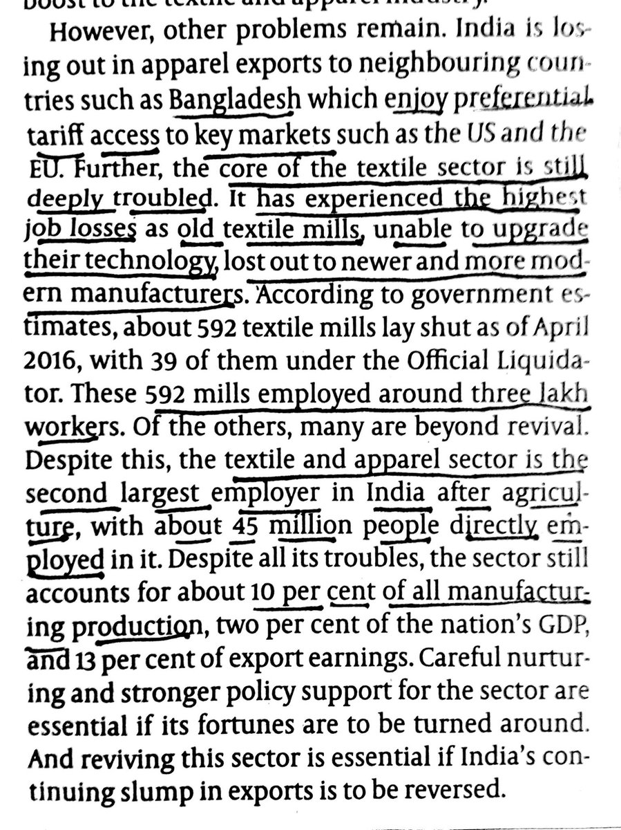 Krusenthil's tweet image. இந்தியாவின் அதிக வேலைவாய்ப்பை தரக்கூடிய முதல் 3தொழில்கள்:

1.விவசாயம்

2.ஜவுளி

3.கட்டுமானம்

#savetextiles