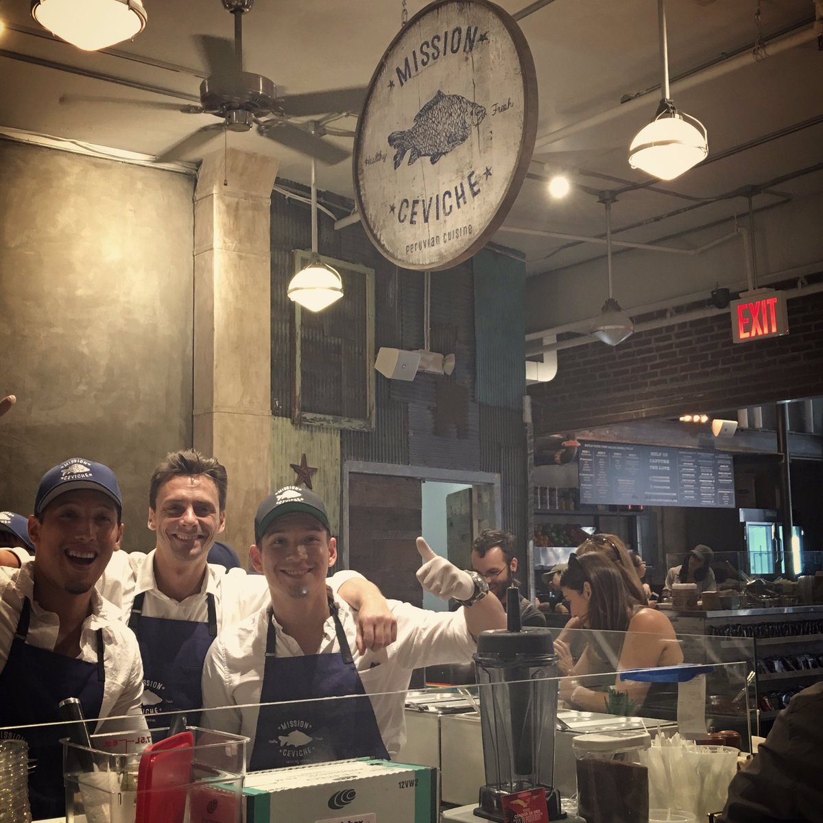 Team Ceviche! <a href="/GansMarket/">Gansevoort Market</a> #missionceviche #tasteofperu #peruvian #ceviche <a href="/nytfood/">NYT Food</a> <a href="/EaterNY/">Eater NY</a>