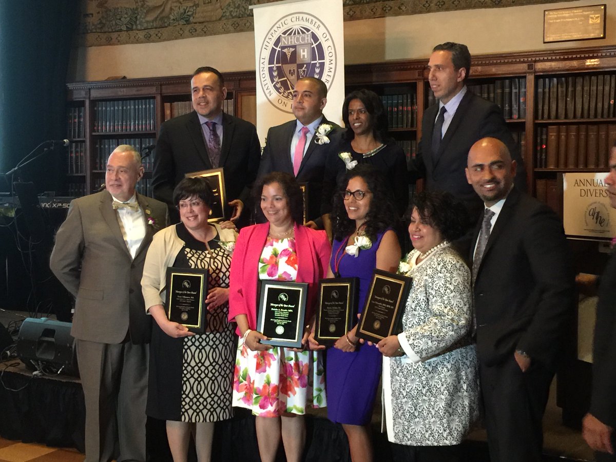 NYCHealthSystem's tweet photo. Congrats! to @NYCHealthSystem Sr Asst. VP Yvette Villanueva, honored with #AHHE Manager of the Year Award. https://t.co/rx1Pjnjxg6