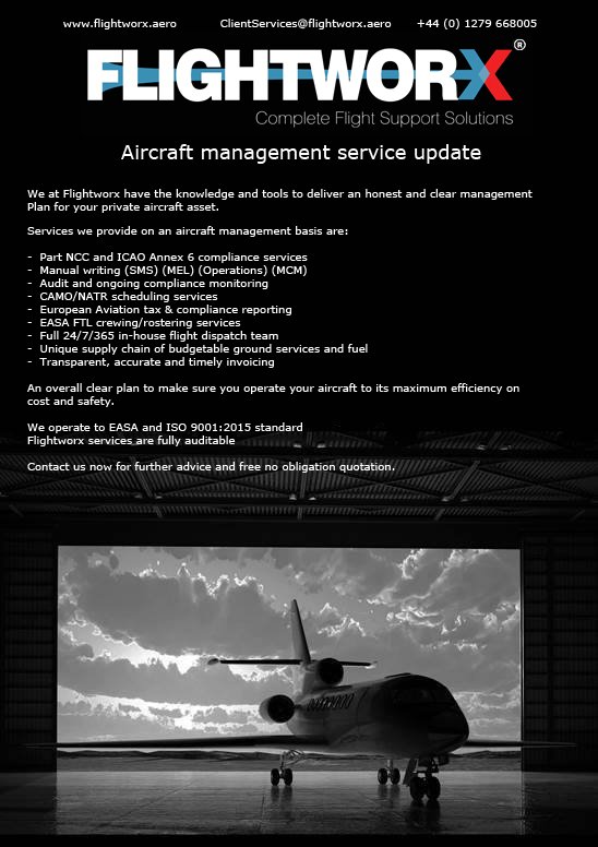 Flightworx's tweet photo. Are you looking for Aircraft Management? We can help. #GA #AircraftMangement #Flightworx #PartNCC #EASA https://t.co/RUZSqLfrBL