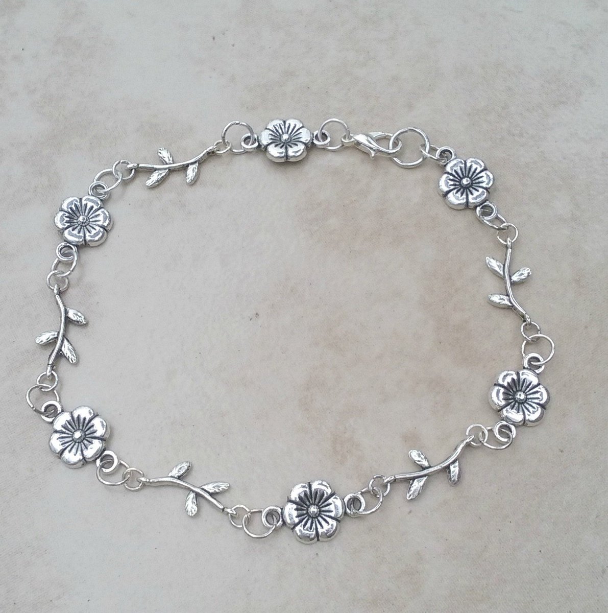 Floral Vine Anklet etsy.me/23hbtsS #Etsyfru #FloralAnklet