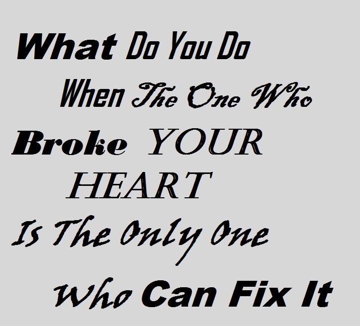 BulkMessage's tweet image. What do you do when the one who broke your heart is the only one who can #Fixit.
#BrokenHearted #quote