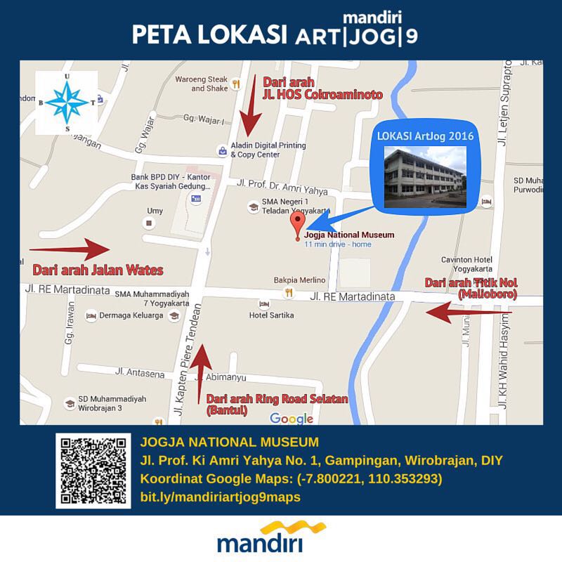 bankmandiri's tweet photo. Buat akhir pekanmu lebih seru dengan berkunjung ke #MandiriArtJog9 yuk Sahabat! https://t.co/seinIGeLpC https://t.co/2bbjV2kYV5