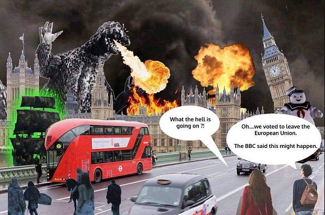 DailyMailUK's tweet photo. The internet reacts as UK wakes up to historic Brexit vote #EUref https://t.co/XKV44Yc3pf https://t.co/TMOW4IPr2e