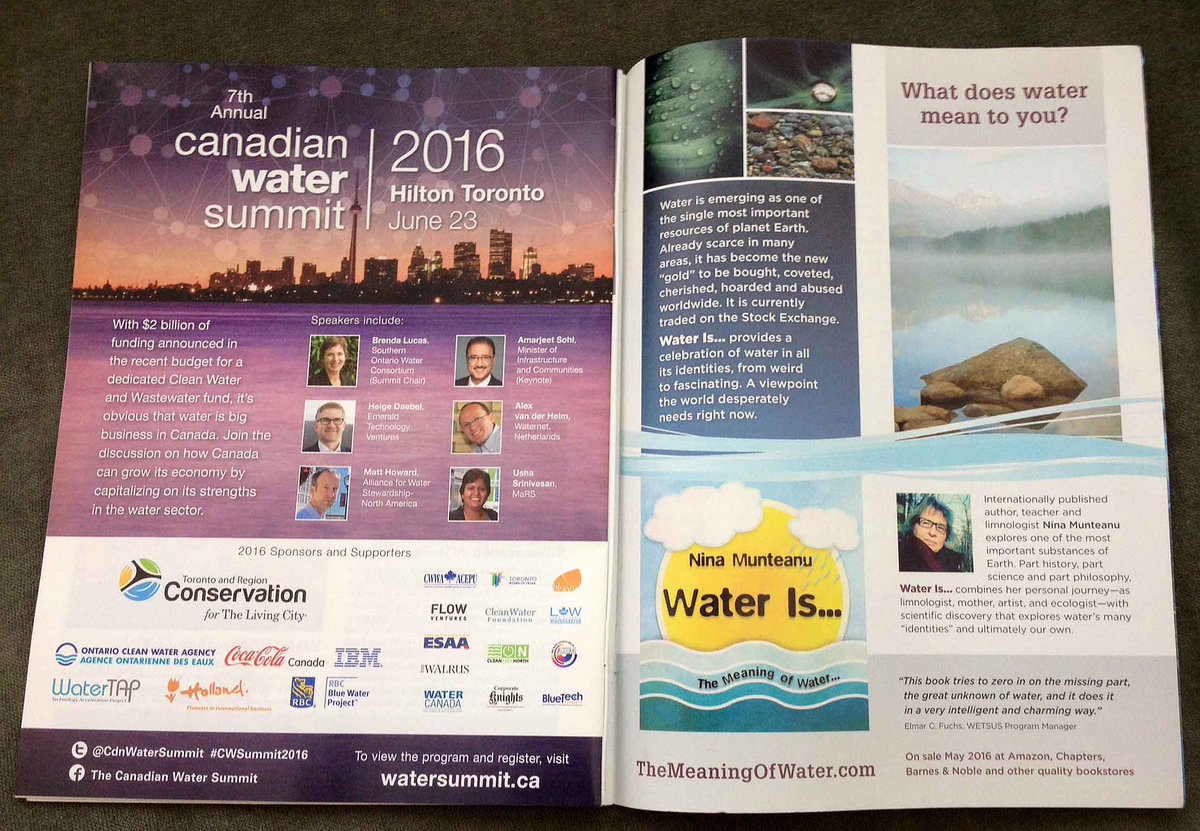 AlienNextDoor's tweet photo. Discussed #water with diverse leaders, thinkers and stewards @CdnWaterSummit #CWSummit2016 https://t.co/LUcdbrDpi7