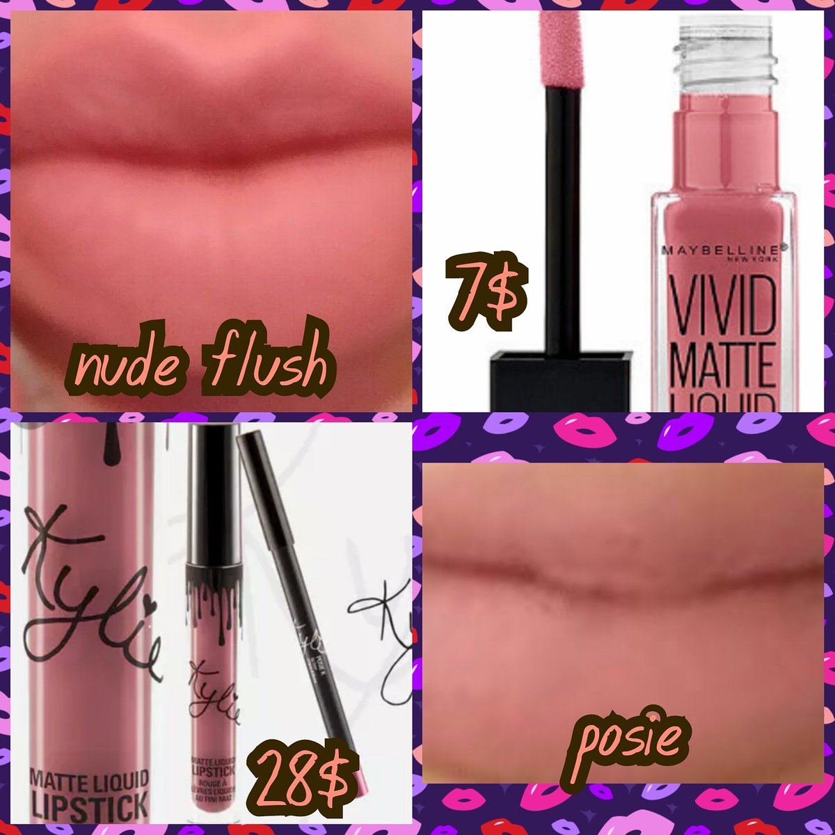 tealya72's tweet photo. Saved 21$,#livepractical #maybelline #KylieLipKit same feel and look, less money. #long-lasting #LipstickIsMyVice https://t.co/pkgvDsMHb3