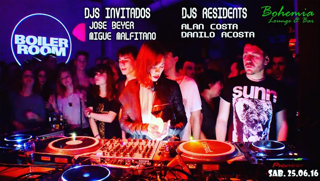 #BoilerRoom..Sábado electrónico en #BohemiaLoungeBar. . Sáb. 25 .. No faltes.. Cnel Bogado - Py