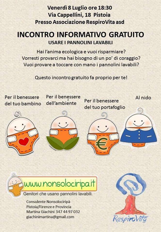 Nuovo incontro a #Pistoia con la #ciripina Martina per parlare di #pannolinilavabili e #risparmio