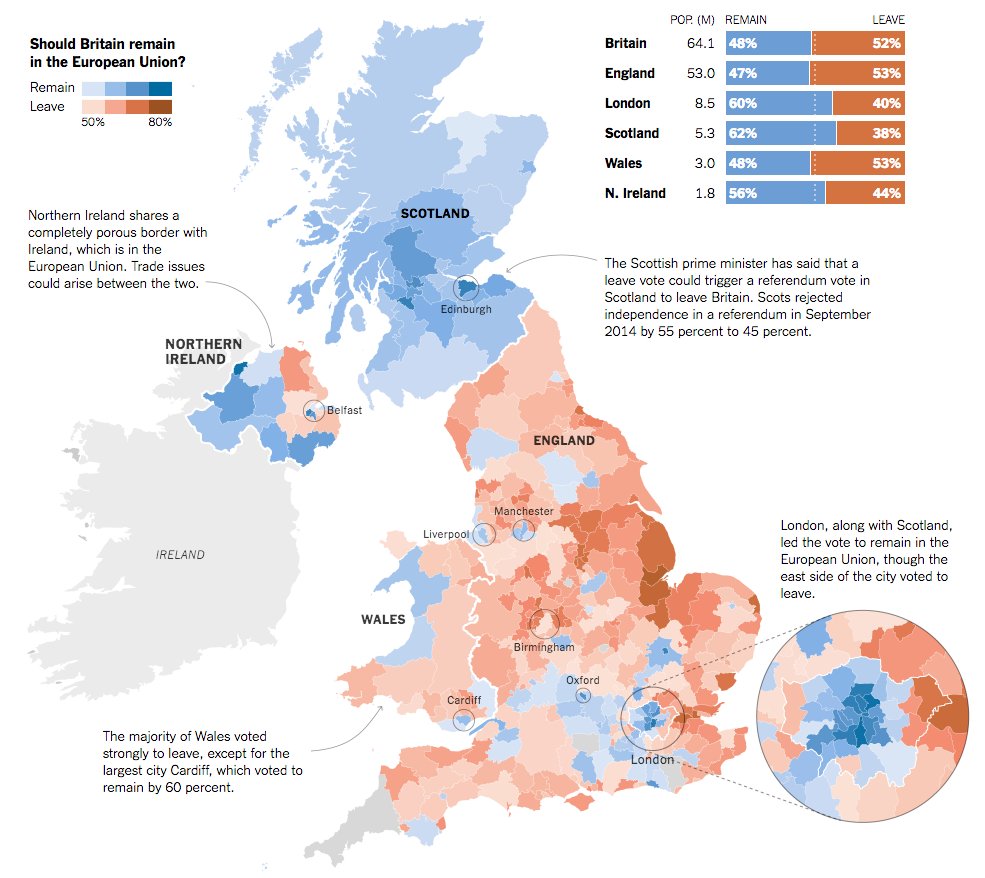 Map Uk Referendum Vote 