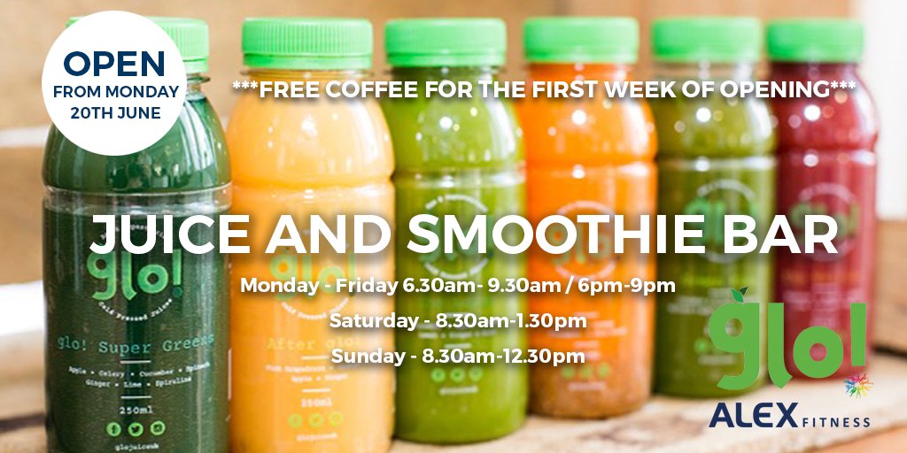 oneldnclub's tweet photo. Get your pre-workout boost at @glojuiceuk juice bar...Coffee is FREE all week for members #Fulham #Fitness https://t.co/3mCj0JNjSJ