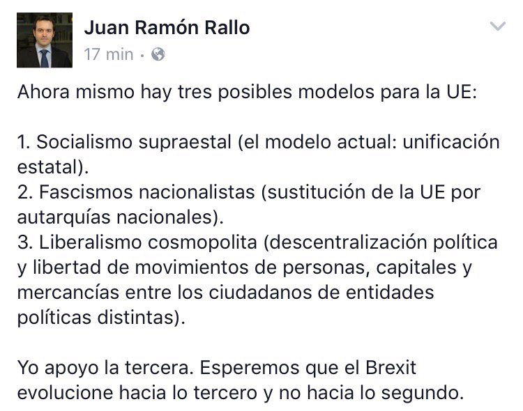 MarioNoyaM's tweet photo. .@juanrallo, sobre la UE. #Bretix https://t.co/tXfdps8rP4