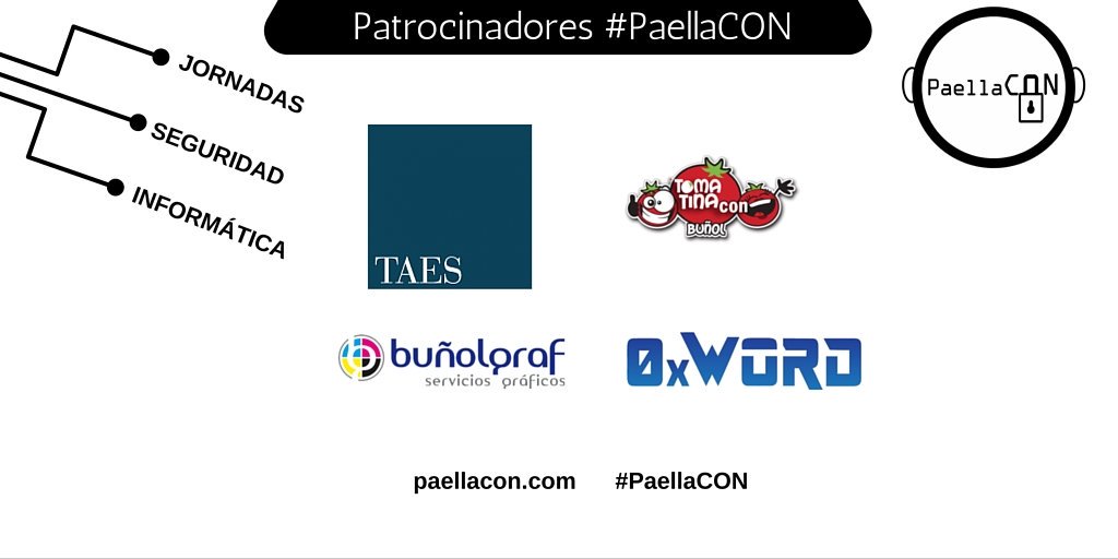 PaellaCON's tweet photo. Porque todos los detalles cuentan, gracias @taesformacion @Bunolgraf @0xWORD @tomatinacon por apostar por #PaellaCON https://t.co/y9IvABDW5S