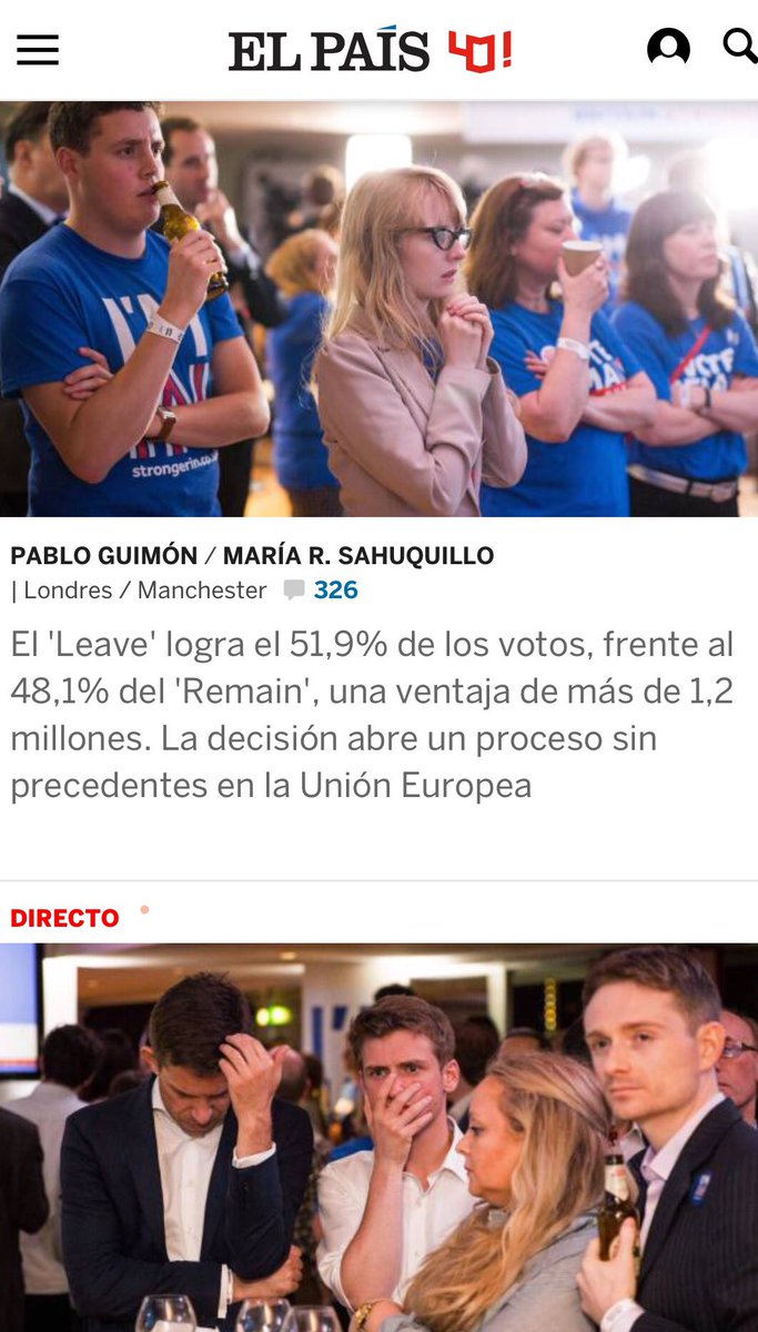 joseantfuentes's tweet photo. El #Brexit requiere una respuesta  clara #MasUE. Una Europa con valores eternos: libertad, igualdad y solidaridad. https://t.co/itzWsJhApM