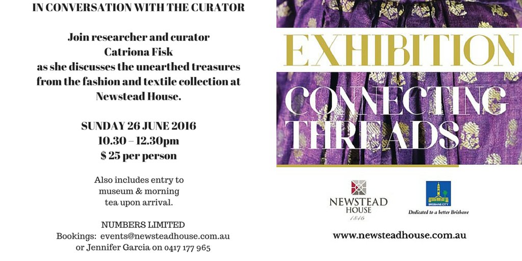 NewsteadHouse's tweet photo. Don't miss curator Catriona Fisk present this Sunday @10.30am @NewsteadHouse #connectingthreads https://t.co/iGXqn3vjvu