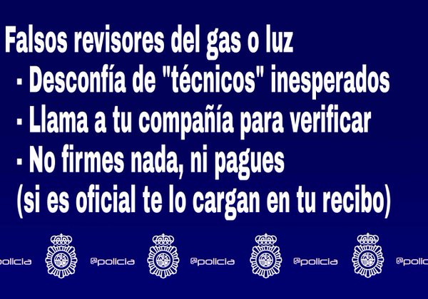 Recuérdales a nuestros #mayores estos consejos, para evitar que sean estafados por falsos revisores de gas o luz