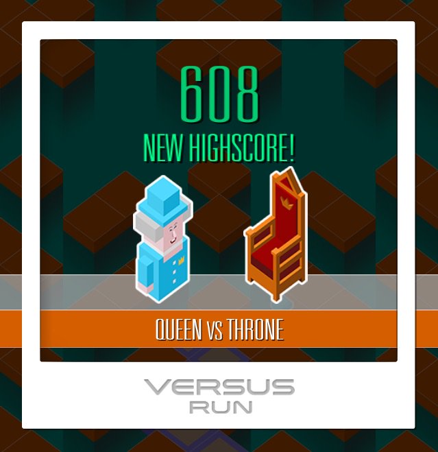 plexonic's tweet photo. While UK votes #Brexit, Queen gets chased by her Throne and hits a new highscore in Versus Run!
#versusrun #plexonic https://t.co/F4lPclCWSg