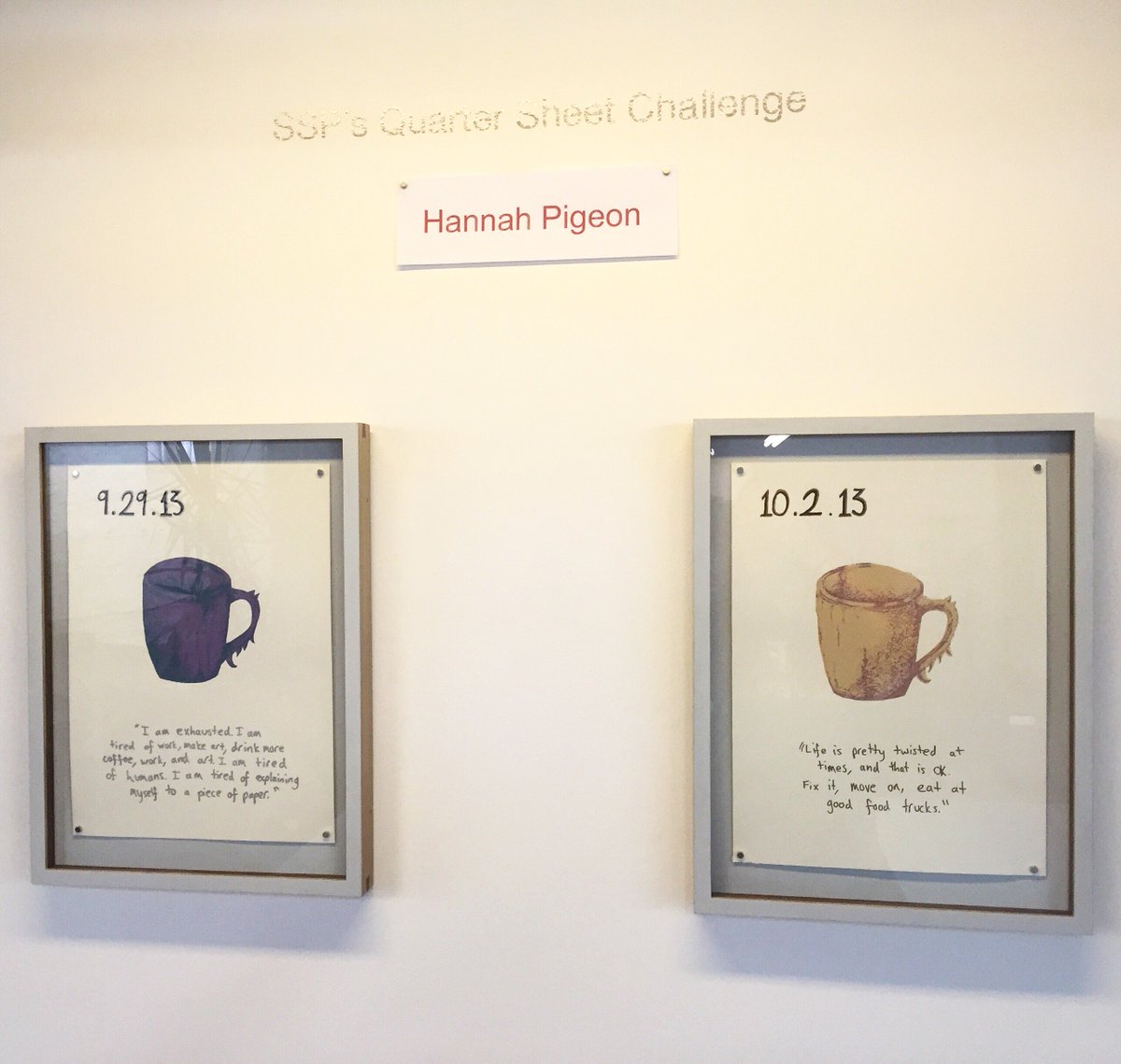 2ndStatePress's tweet image. Hannah Pigeon is our Fob Fellow &amp;amp; June Quarter Sheet Challenge artist. Stop by to see her prints! #FobFriday