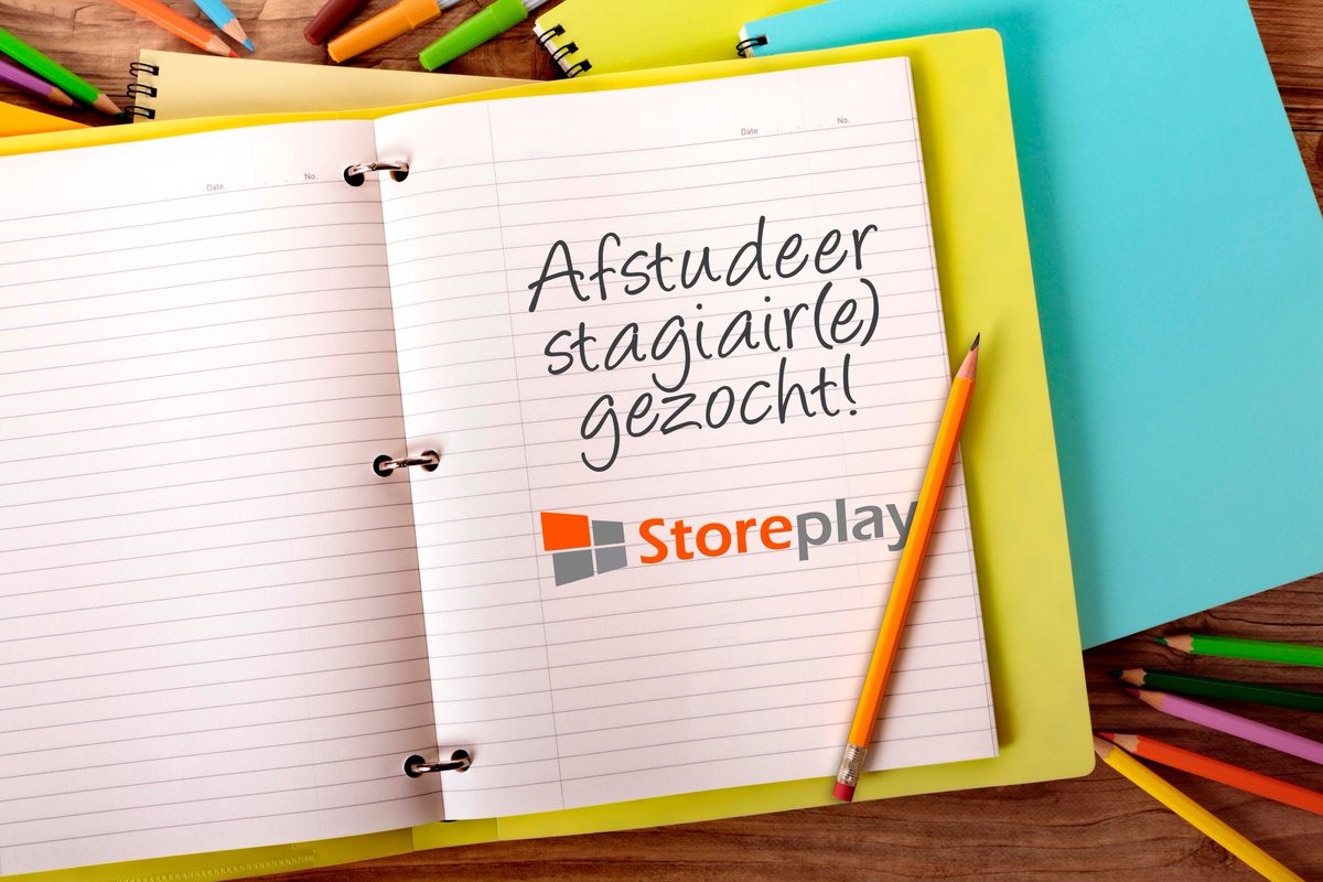 StorePlayNL's tweet photo. AFSTUDEERSTAGIAIR(E) GEZOCHT! Op zoek naar een uitdagende afstudeerstage? Bekijk de vacature https://t.co/OGVV1hTRD5 https://t.co/nIzo9wvcq7
