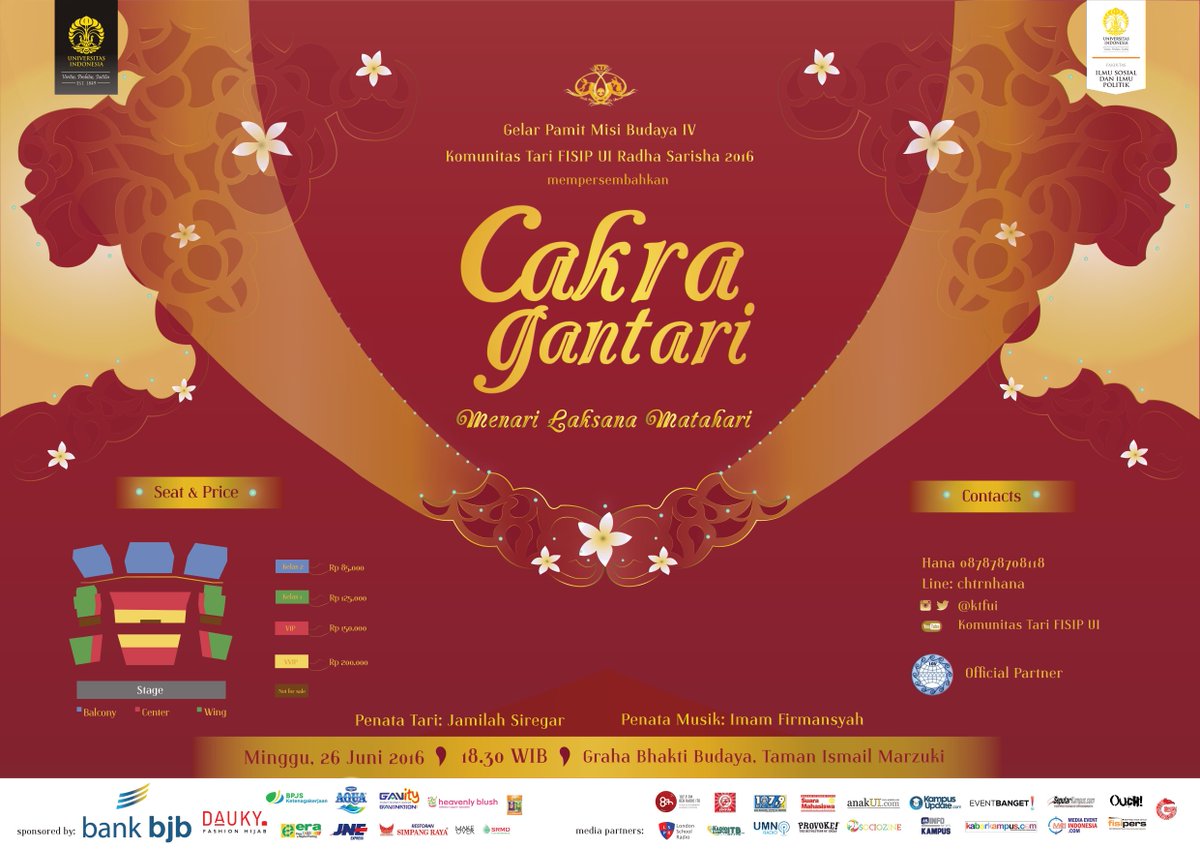 eventbanget's tweet photo. Gelar Pamit Misi Budaya @ktfui . Minggu, 26/06/16 @ TIM https://t.co/2dBA9PxK7V #EkspresiJiwa #CakraGantari #KtfUi https://t.co/SByKDBWPvv