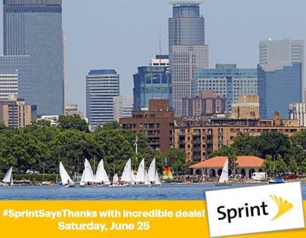 ShadiCh's tweet photo. Final countdown for the best wireless event of the summer!!! 25 hours to #SprintSaysThanks https://t.co/IEG5anuWnf