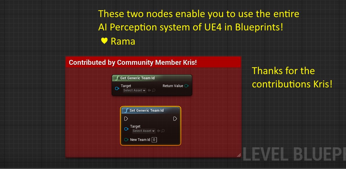 ue4code's tweet photo. AI Perception System Full Access to Blueprints

New BP nodes for you in my Victory Plugin!

https://t.co/CC5Mvcey4c https://t.co/EbMZz0IxGr