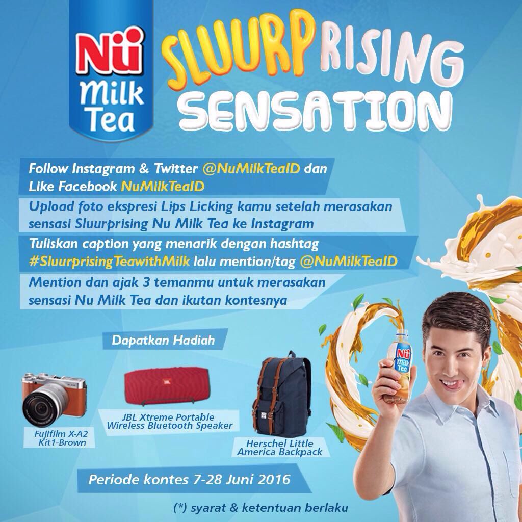 Biar kece kalian harus ikutin kontes ini guys .. Masih sampe 28 juni 2016 .. Ayooo buruan ikut ya !! <a href="/NuMilkTeaID/">NuMilkTeaID</a>