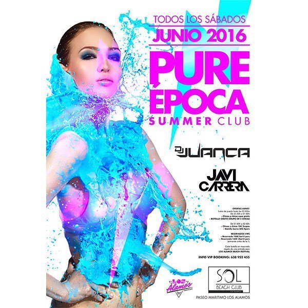 ☀ #PureEPOCA SUMMER CLUB ☀
MAÑANA 25.06.2016 | <a href="/solbeachclub/">SOL BEACH CLUB</a> 🎉 PURE ÉPOCA SUMMER CLUB 🎉 
Mañana volvemos a nuestra …
