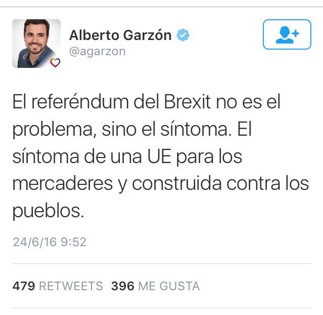 franmedina85's tweet photo. El #Brexit ha ganado por un discurso xenófobo antisolidaridad. Pero seguid engañando a la gente por los votos... https://t.co/JPkfpNN7XH