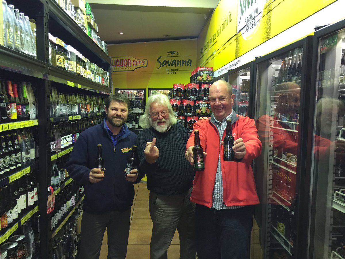 Luck of the Irish?  Ran into Steve <a href="/GilroyBrewery/">Gilroy's Brewery</a> at Liquor City Groenkloof