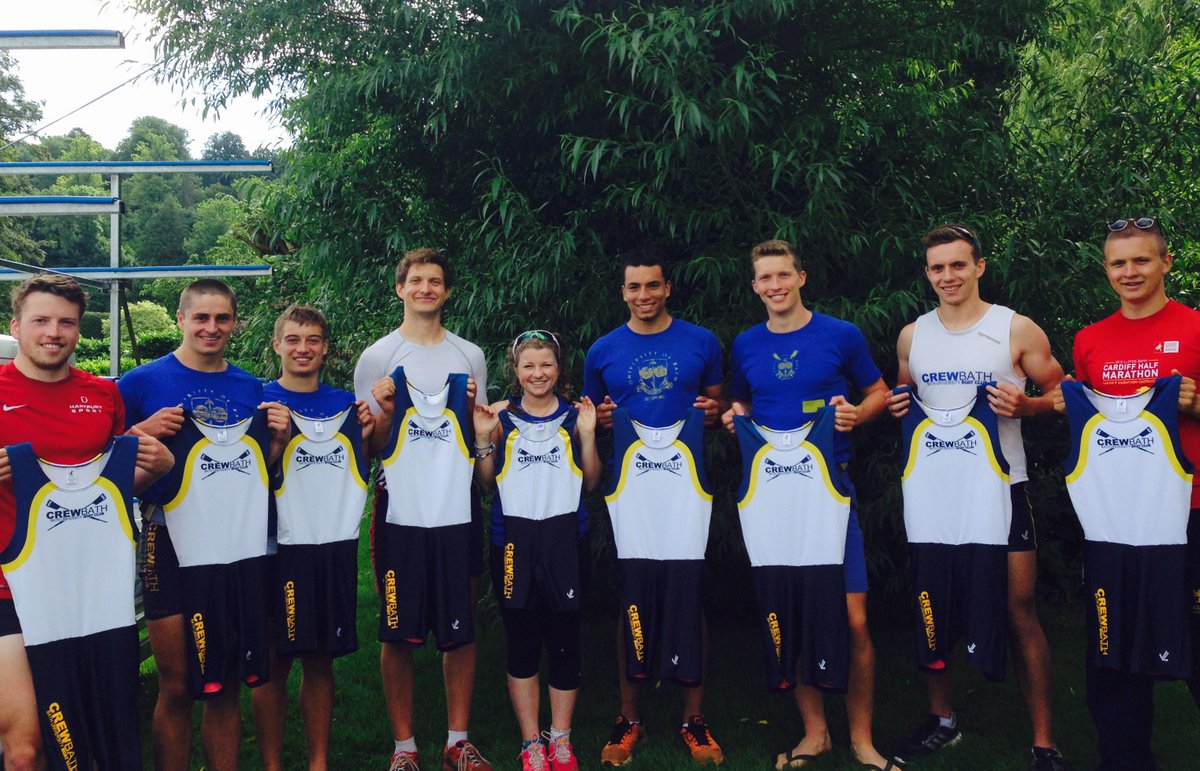 BUBCseniorMen's tweet photo. Men's 8 getting their Henley all-in-ones #HenleyReady #CrewBath #LadsOnTour #PinkLining #VoteRemain https://t.co/WPJhg9BQrb