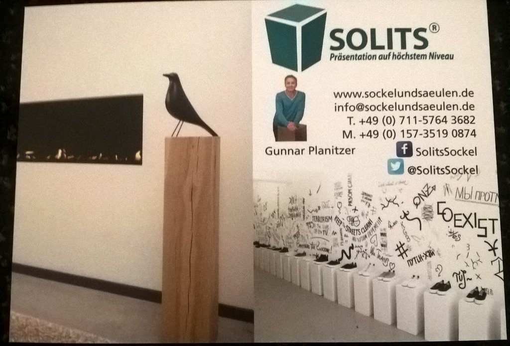 SolitsSockel's tweet photo. Soeben meine neuen Visitenkarten erhalten #Solits #Säulen #Schutzkappen #Maßanfertigungen https://t.co/KrIHK4PObl