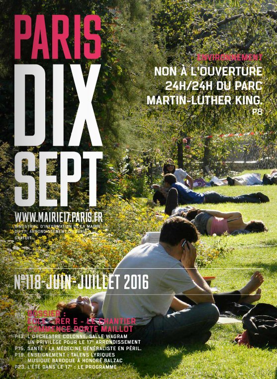 #PARISDIXSEPT #118 numéro d'été #mairie17 à découvrir 
calameo.com/read/000536966…