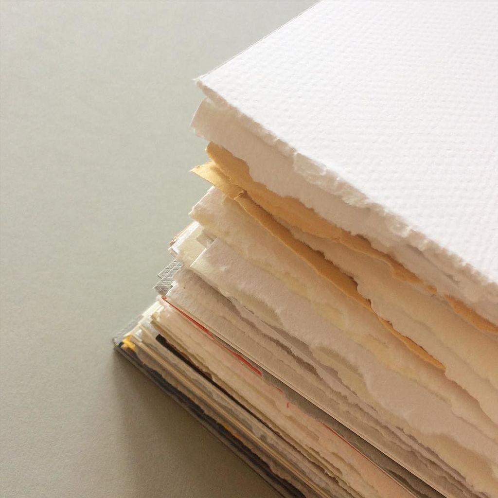 markandfold's tweet image. Paper stack #roughedges #torn #byhand #making #offcuts #recycling #paper #melange ift.tt/28RRyfL
