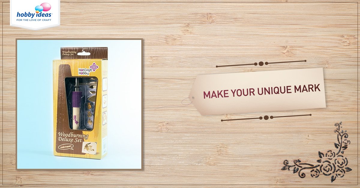 HobbyIdeasIN's tweet photo. Introducing the Wood Burning Pen Deluxe Set – now create complex designs, with ease! Buy: https://t.co/Emn6ITp5CN https://t.co/7nHKWX1kVJ