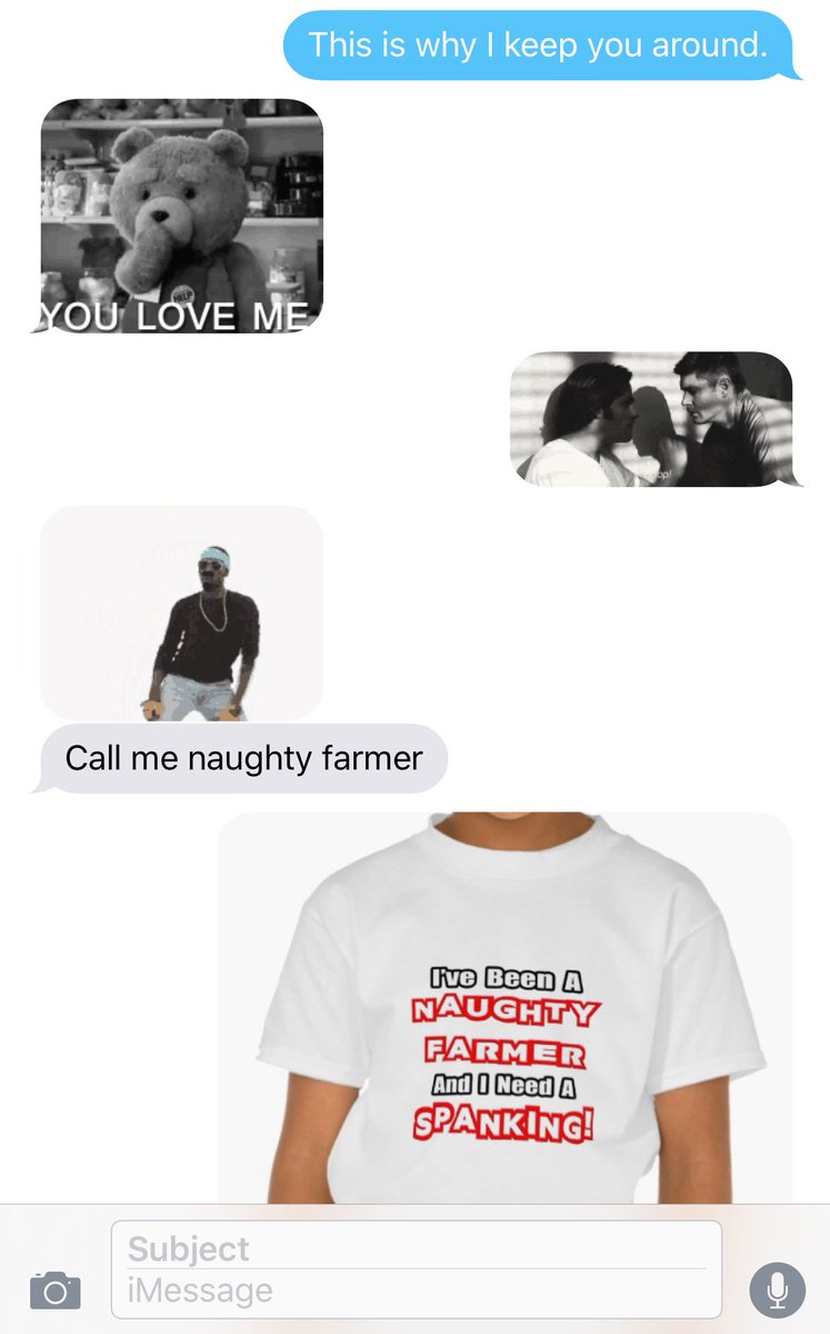 A friendship based on deep philosophical conversations. #TextsWithDrew