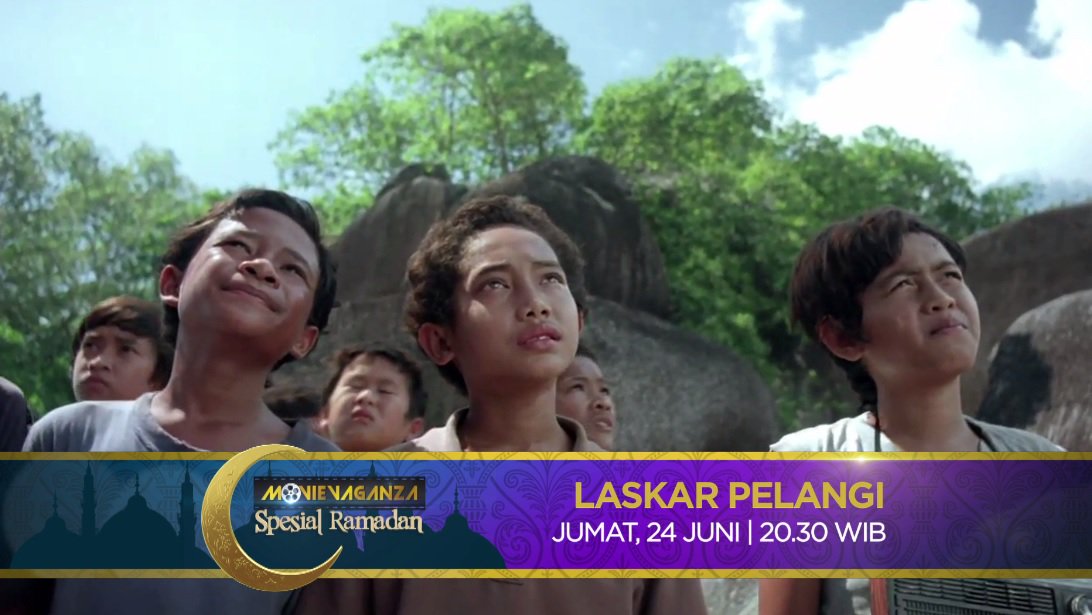 Mengahdirkan film yg diangkat dari novel fenomenal karya Andrea Hirata, #MOVIEVAGANZAT7 Laskar Pelangi pkl 20.30 WIB