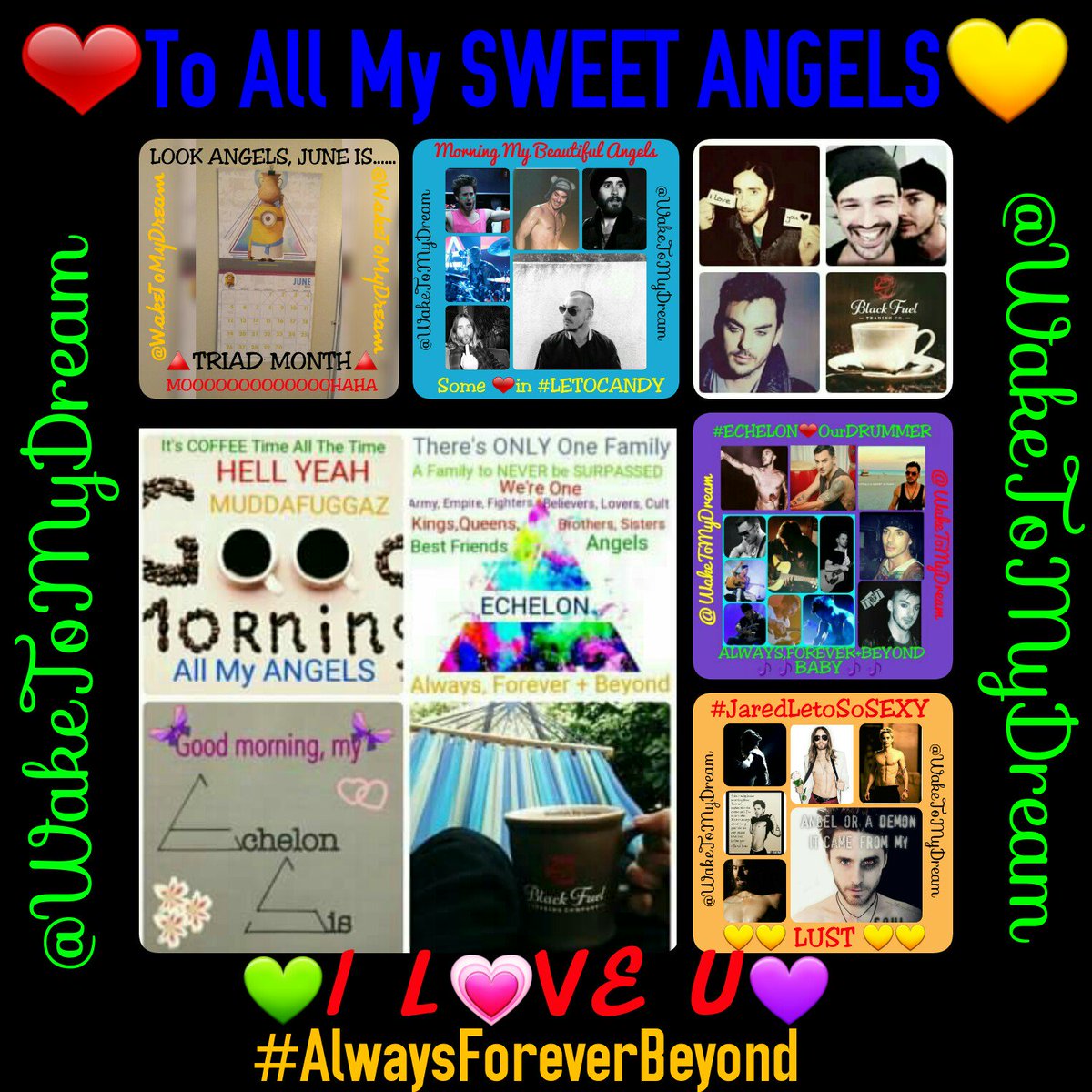 WakeToMyDream's tweet photo. Morning My Sweet,Beautiful,Kind, Gorgeous+L💙VING Angels😙🔺Wanted to give U All A lil #LETOCandy + #ECHELove I💖U, Xo😙🎵 https://t.co/yQCGX5VeBD