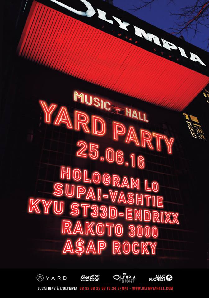 ASAP Rocky s'ajoute à la liste de la soirée #AsicsOlympiaByNight x <a href="/YARD/">YARD</a> x <a href="/ALLOFLORIDE/">Allo Floride</a> !!
→ bit.ly/YardParty_Olym…