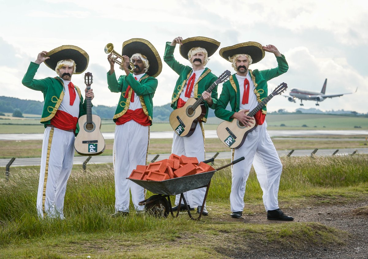 We've welcomed Donald Trump to Scotland with a Mexican Wall - Of Sound from our Mariachi Band, Juan Direction!