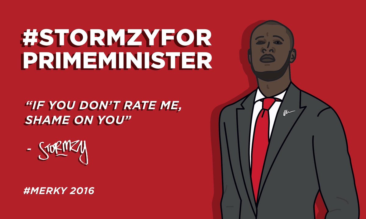 ukgrime's tweet photo. #StormzyForPrimeMinister @Stormzy1 https://t.co/E2Jte5Pnhd