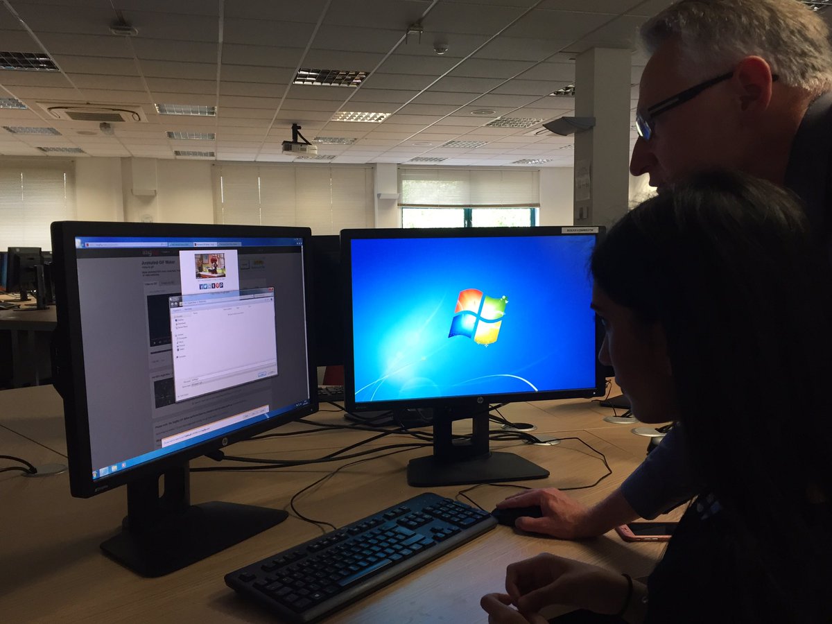 BeauchampMedia's tweet photo. @dmuenquiry Animated GIF generation session at DMU Media Festival. #dmutaster https://t.co/vzvGugBqcg