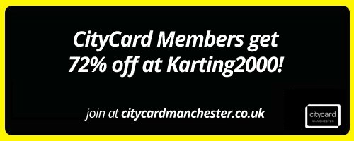 CityCardMCR's tweet image. CityCard members get 72% off at @karting_2000 - that&apos;s 50 laps for £12.50! #GetThereFast!